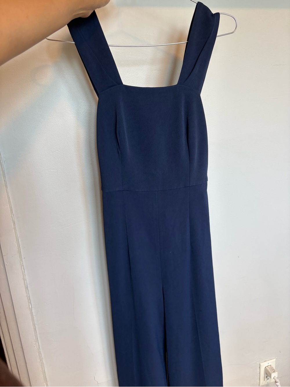 Club Monaco Navy Square-Neck Wide-Leg Jumpsuit - Picture 10 of 10